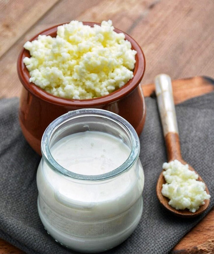 consumo de kefir de leche saludable
